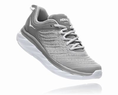 Hoka One One Men's Akasa Walking Shoes Grey Silver (HO2865) Australia